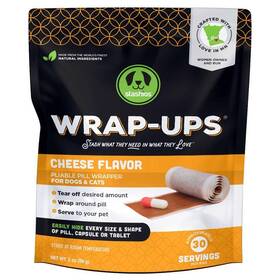 Stashios 854585007158 Wrap-ups Cheese Grain Free Pill Pockets For Dogs 2 Oz 1 Pk