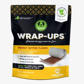 Stashios 854585007660 Wrap-ups Peanut Butter Pill Wrapper For Dogs And Cats 30 Servings