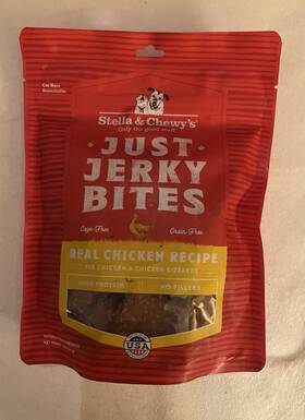 Stella & Chewy 810027370969 And Chewys Just Jerky Bites Real Chicken Recipe Dog Treats Grain Free Usa