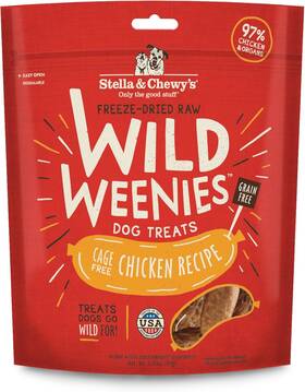 Ww-ch-3.25 Stella & Chewys Llc And Freeze-dried Raw Wild Weenies Dog Treats All-natural Protein