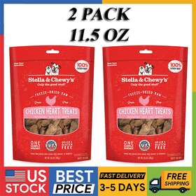Trt-ch-11.5 Stella & Chewys And Freeze-dried Raw Single Ingredient Chicken Hearts Dog Treats