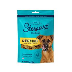 Stewart 073101002792 Freeze Dried Dog Treats Chicken Liver 3 Oz Grain Free And Gluten Resea