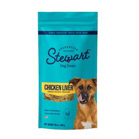 Stewart 073101004178 Single Ingredient Freeze Dried Dog Treats Chicken Liver 16 Ounce Value Size