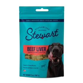 Stewart 073101004550 Freeze Dried Dog Treats Beef Liver 2 Oz Grain Free And Gluten Resealab