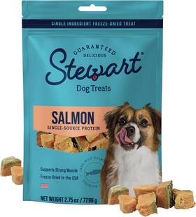 400963 Stewart Wild Salmon Dog Treats 2.75 Oz 55 Ounce Pack Of 1 Pink