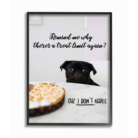 Stupell Industries 049182822789 House Pet Dog Treat Limit Phrase Sassy Kitchen Designed By Ziwei Li Wall Art
