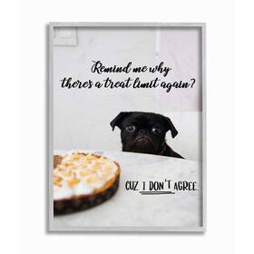 Stupell Industries 049182822802 House Pet Dog Treat Limit Phrase Sassy Kitchen Designed By Ziwei Li Wall Art