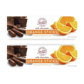 Sweet Candy Company 071443214002 Milk Chocolate Orange Sticks - 10.5 Ounce Pack Of 2