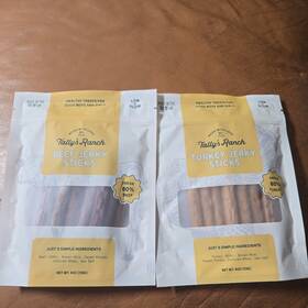 Trt-trky-01-ccp-01 Tally S Ranch Turkey And Beef Jerky Dog Treats High Protein 5 Simple Ingredients