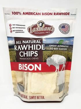 Tasmans Natural Pet 728028008586 Bison Chips. 1 Lb Bag. No Harmful Chemicals