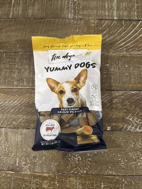 Ten Dogs 810124310479 Yummy Beef Flavor Dog Treats