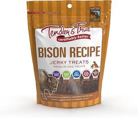 Tender & True 818575020510 Pack Of 2 And Bison Jerky Treat 4 Oz Bag