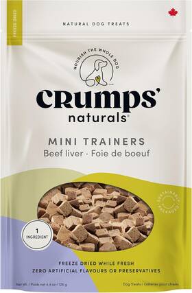 Mt-cs-250 The Crump Group Inc. Crumpsft Naturals Mini Trainers Freeze Dried Beef Liver 1 Pack 50g/1.8 Oz Brow
