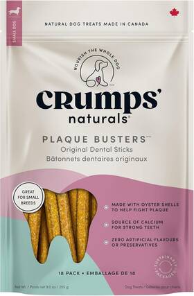 Pb-wb-7 The Crump Group Inc. Crumpsft Naturals Plaque Busters 3.5 Inch 18ct 9.0oz/255g Dog Dental Treat
