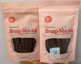 10626-07020 The Farmers Dog Snap Sticks Soft Chews Beef Apple Sea Salt Treats 3oz