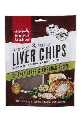 The Honest Kitchen 850001022934 Dog Treats Food Liver Chips Chicken 4 Oz Two Bags Free Ship