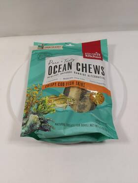 The Honest Kitchen 855089008740 Human Grade Ocean Chews Crispy Fish Skins Dog Treats 5.5 Oz