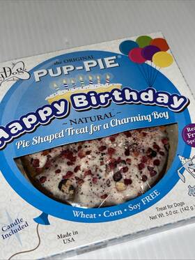 The Lazy Dog 814272013596 Original Pup-pie Happy Birthday Treat For A Charming Boy Nib/91e