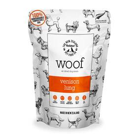 Wad050tvl The New Zealand Natural Pet Food Co. Woof Air Dried Dog Treats - Venison Lung