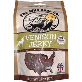 1910.6 The Wild Bone Company Venison Jerky Dog Treat 2 Oz