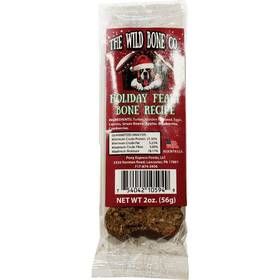 50103 The Wild Bone Company Holiday Feast Dog Treat 2 Oz. Pack Of 12