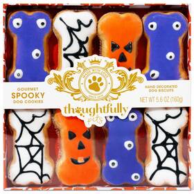 Thoughtfully 732346609707 Pets Halloween Dog Cookies Gift Set Crunchy Peanut Butter Trea