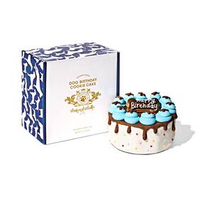 Pt-60637-024-222 Thoughtfully Pets Blue Dog Happy Birthday Mini Cookie Cake Peanut Butter Flavored