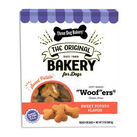 050014 Three Dog Bakery Grain-free Sweet Potato Treats - Soft-baked Biscuits For Training