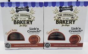 Three Dog Bakery 701159131163 Lickftn Crunch Sandwich Cookies Carob Peanut Butter Pack Of 2