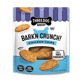 Three Dog Bakery 701159191013 Bark N Crunch Chicken Chips Crunchy Treats For Dogs Single I
