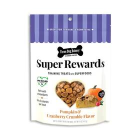 Three Dog Bakery 701159201347 Super Rewards With Superfoods Pumpkin And Cranberry Crumble