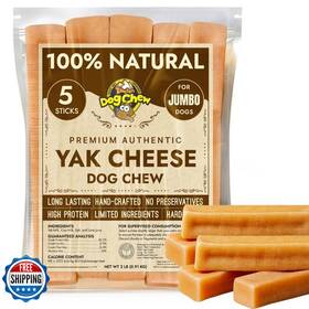 B07gvqdm27 Tibetan Dog Chew Yak Cheese Sticks - Natural Handmade Treats For Jumbo Dogs