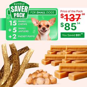 Tibetan Dog Chew Bsp-1-s Himalayan Yak Chews And Elk Antler For Small Dogs Natural Long Lasting Treats