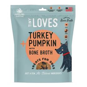 Fttltpbr16 Tiny Loves Turkey And Pumpkin With Bone Broth Dog Treats 12oz