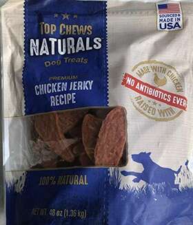 Top Chews 031400079488 Title - 100% Natural Dog Treats Chicken Jerky Recipe 48 Oz 3 Lb Model Numb