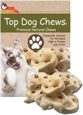 Top Dog Chews 445007847839 - Pig Snout Treats American Made All Natural Long Lasting