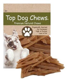 Top Dog Chews 859191005154 Flat Turkey Tendons - Made In The Usa 10oz Bag