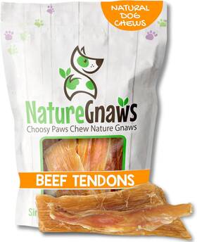 B086bt283f Torito Brands Nature Gnaws Beef Tendons For Dogs 1lb - Mixed Thickness Long Lasting Sm