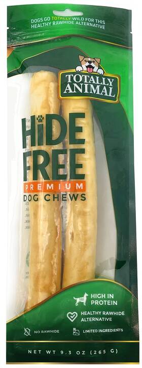 233125 Totally Animal Large Hide-free Chicken Recipe Dog Chews Best Non-rawhide Natural Treats