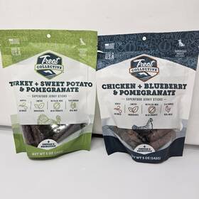 Treat Collective 850027894027 Lot Of 2 Variety Flavors Dog Treats Superfood Exp 10/24