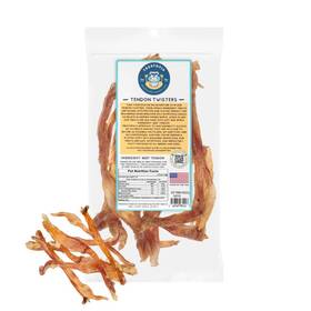 Bb-mixed-tendon-8-oz-y5 Treatopia Beef Tendon Twisters Dog Treats 8 Ounce Bag Mixed Thickness All-natural L
