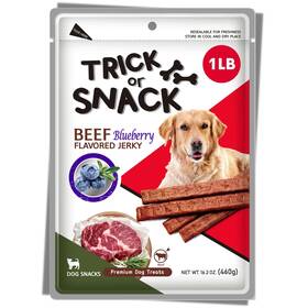 Trick Or Snack 791709661561 Premium 1lb Dog Jerky Treats Training Walking Natural Grillers