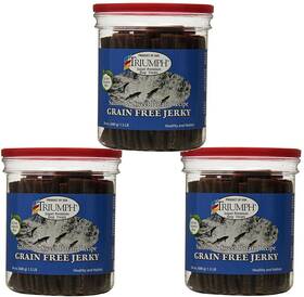 Triumph 638827648589 3 Pack Of Salmon And Sweet Potato Jerky 24 Ounces Per