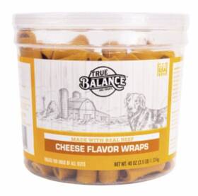 31844 True Balance 40 Oz Tub Cheese / Beef Wraps Dog Treats - Pack Of 1