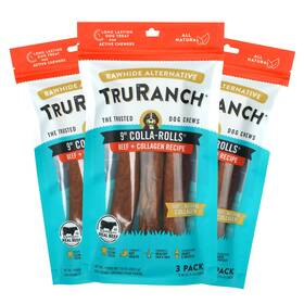 Truranch 810022724132 Collagen Rolls - 9 Inch For Dogs 10.9 Ounce Pack Of 1