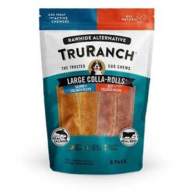 Truranch 810022724293 Collagen 6 Inch Large Colla-rolls Dog Chews 8 Count