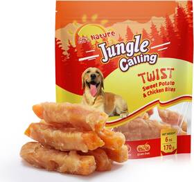 Jdwc017a57 Trust Foodstuff Jungle Calling Dog Treats Skinless Chicken Wrapped Sweet Potato Gluten And Gra