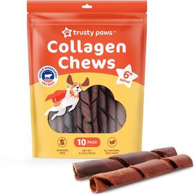 B0cs48nhj1 Trusty Paws Beef Collagen Sticks For Dogs - One Ingredient Chews