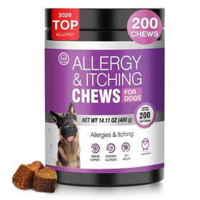 Ttlxrl 768837232857 Dog Allergy Chews 200ct - And Itching Skin Relief Purple