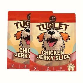Tuglet 795850910516 Chicken Jerky Slice Dog Treats Training For 2-pack 2 X 460g/1 Lb